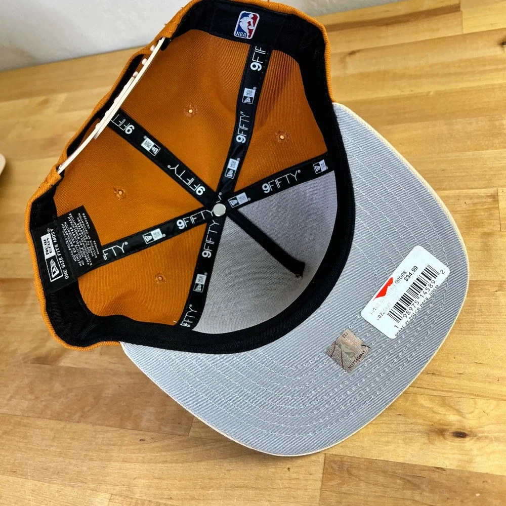 Sacramento Kings New Era Hat 9FIFTY Snapback Mens Size OSFM Orange New NBA Logo